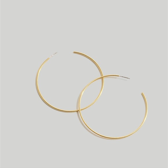 Madewell Jewelry Nwt Madewell Gold Oversized Hoop Earring Poshmark